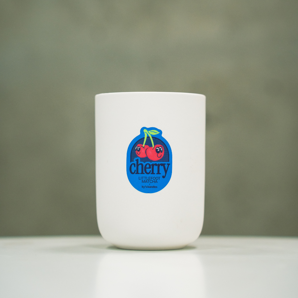 Cherry Soy Candle | Littlefoot Matcha x Ky's Kandles