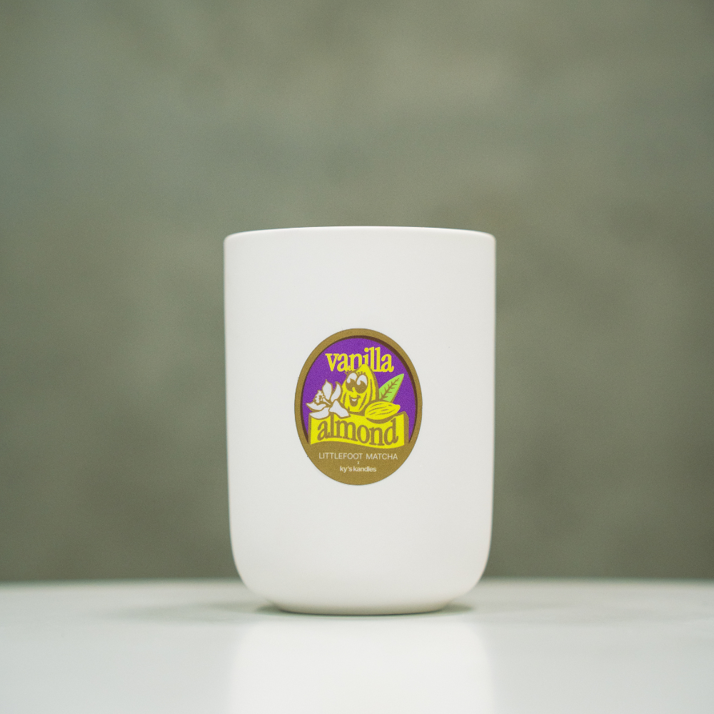 Vanilla Soy Candle | Littlefoot Matcha x Ky's Kandles